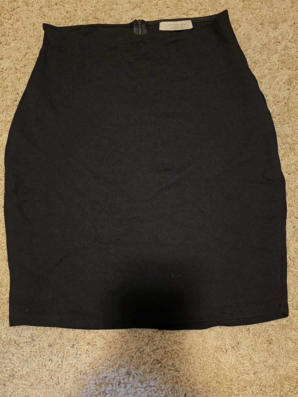4/$25 Deal!  Solid Black Stretch Pencil Skirt